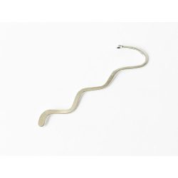 Antik ezüst hullámos könyvjelző alap (8,5cm)