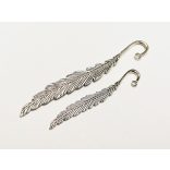 Toll Könyvjelző DUÓ - antik ezüst (11,7 / 8cm)