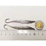 Kicsi toll könyvjelző - antik ezüst (8cm)