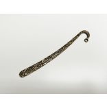 Virágos-indás könyvjelző-alap bronz