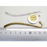 Bronz színű könyvjelző-alap, 8,5 cm