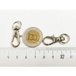 Karabiner kapocs - platina ezüst színű (32mm)