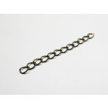 Antik bronz színű lánchosszabbító - 5cm