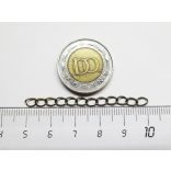 Antik bronz színű lánchosszabbító - 5cm