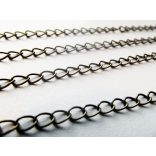 Antik bronz színű lánchosszabbító - 5cm