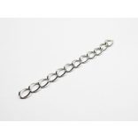 Antik ezüst színű lánchosszabbító - 5cm