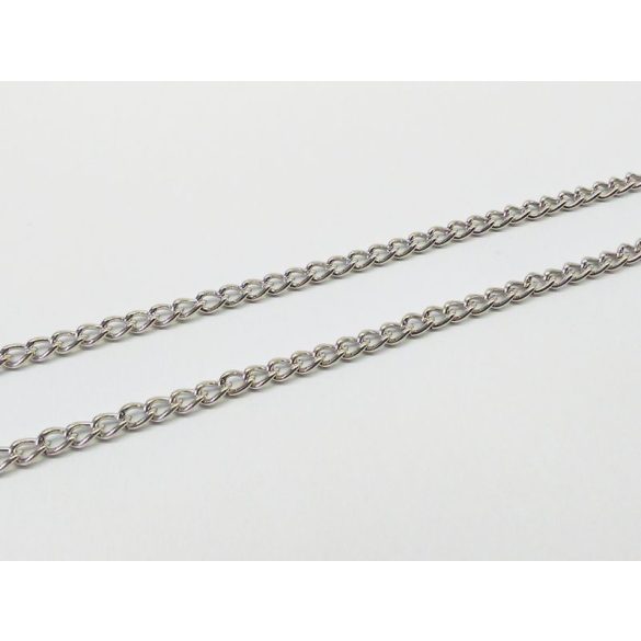 Antik ezüst csavart szemű lánc (3,7 * 2,5mm)