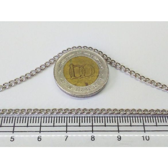 Antik ezüst csavart szemű lánc (3,7 * 2,5mm)