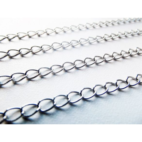 Antik ezüst színű lánchosszabbító - 5cm