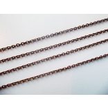Vörösréz színű keresztszemű lánc (3x2mm)