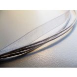 Organza nyaklánc-alap - fehér