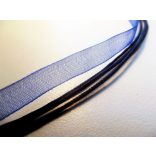 Organza nyaklánc-alap - középkék