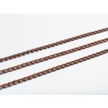 Vörösréz színű csavart szemű lánc (5*3mm)1 m