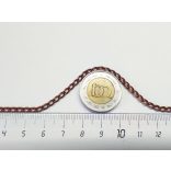 Vörösréz színű csavart szemű lánc (5*3mm)1 m