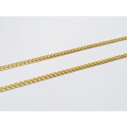 Arany színű csavart szemű lánc (3,7x2,5mm)1 m