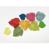 Akril levél színes MIX (9db)