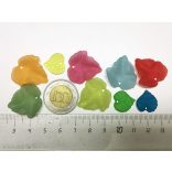 Akril levél színes MIX (9db)