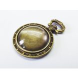 *Alíz-óra* medál-alap (20mm) - antik bronz