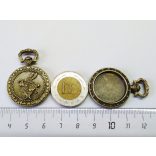 *Alíz-óra* medál-alap (20mm) - antik bronz