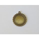 Medál-alap - antik bronz - 22+1 hurokkal (20mm)