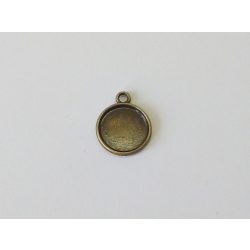 Medál-alap - antik bronz (12mm)