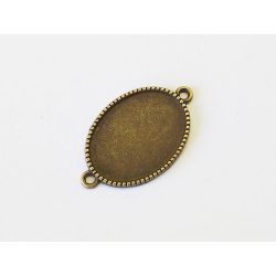 Bronz ovális összekötő medál (25*18mm)