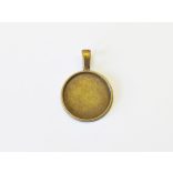 Medál-alap (20mm) - antik bronz