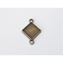 Szögletes medál összekötő (15mm)