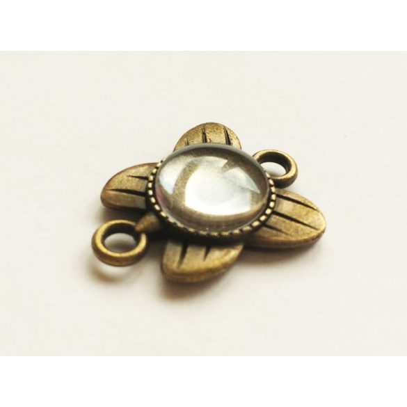 Lepke alakú összekötő medál-alap (12mm)