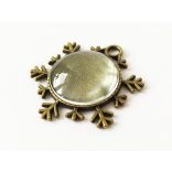 Antik Bronz hópihe alakú medálalap (25mm)