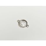 12mm összekötő alap - antik ezüst sz.