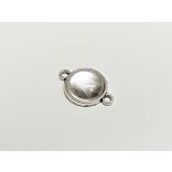 12mm összekötő alap - antik ezüst sz.