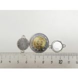 12mm összekötő alap - antik ezüst sz.