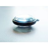 Antik bronz medál-alap, dupla-oldalú, 20mm