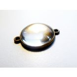Antik bronz összekötő medál-alap, egyoldalú, 20mm