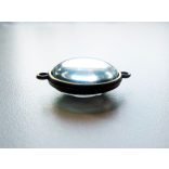 Antik bronz összekötő medál-alap, dupla-oldalú, 20mm