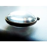 Antik bronz medál-alap, dupla-oldalú, 25 mm