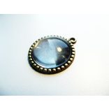 Antik bronz medál-alap, 25 mm, *B*