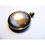 Antik bronz medál-alap, BIG, 30 mm