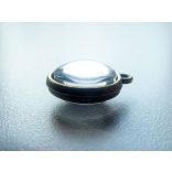 Antik bronz medál-alap, dupla-oldalú, 12 mm