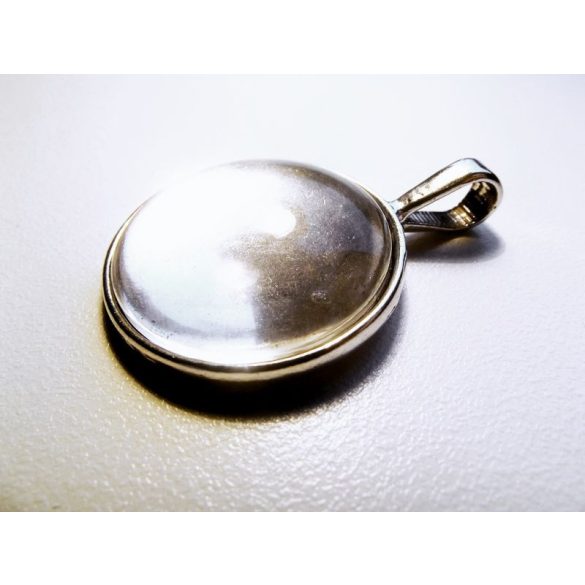 Antik ezüst medál-alap, 25 mm