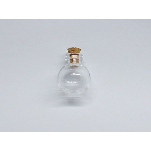 Gömb alakú Mini üvegcse (~24*20mm)