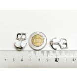 Horgony - Antik ezüst sz. (23mm)