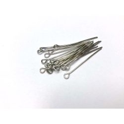 Antik ezüst szemes szerelőpálca 3cm - 20db