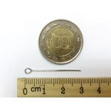 Antik ezüst szemes szerelőpálca 3cm - 20db