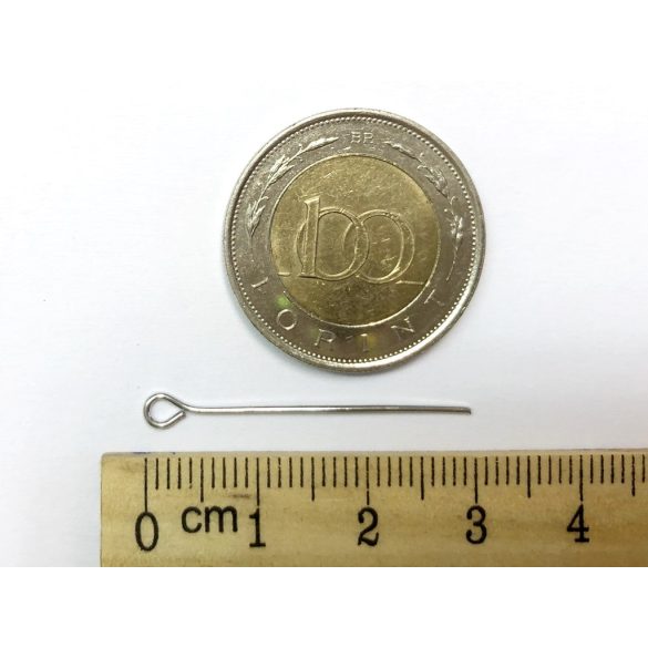Antik ezüst szemes szerelőpálca 3cm - 20db