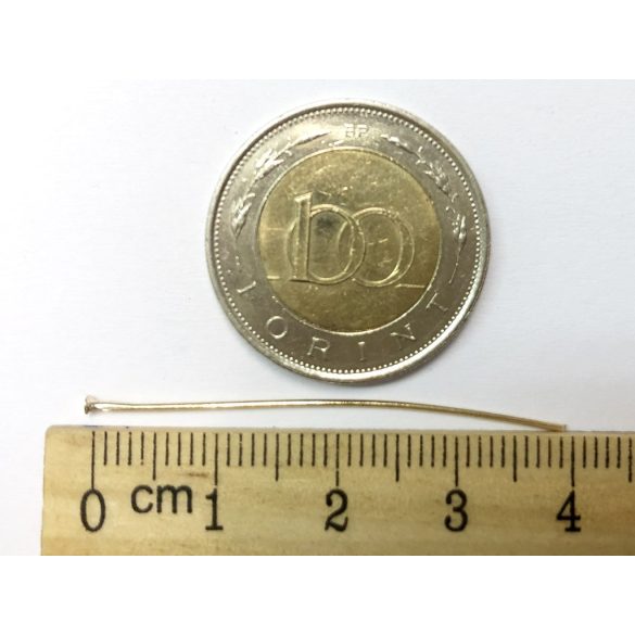 Arany színű fejes szerelőpálca 4cm - 20db