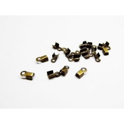 Bronz színű bőrvég - 20db