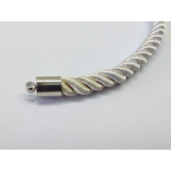 1pár - Cilinder kupak - antik ezüst (belső méret: 5,5mm)