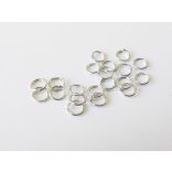 Antik ezüst szerelőkarika 5 mm - 20db